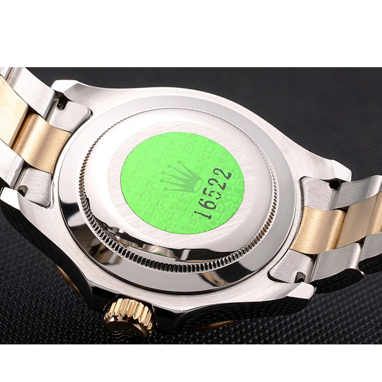 Aaa replica watch Case Dial Stainless Gold Bezel Two Bracelet Steel White Rolex Yacht-Master Tone 0819